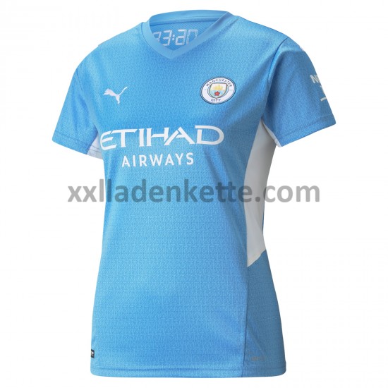 Fußballtrikot Manchester City Dame Heim 2021-2022 Kurzarm