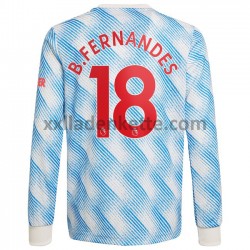 Fußballtrikot Manchester United Bruno Fernandes 18 Auswärts 2021-2022 Langarm