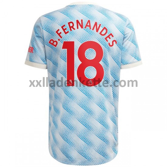 Fußballtrikot Manchester United Bruno Fernandes 18 Auswärts 2021-2022 Kurzarm