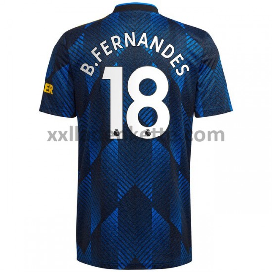 Fußballtrikot Manchester United Bruno Fernandes 18 Ausweich 2021-2022 Kurzarm