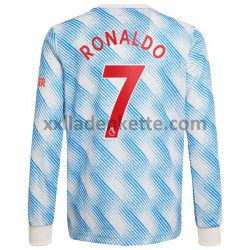 Fußballtrikot Manchester United Cristiano Ronaldo 7 Auswärts 2021-2022 Langarm