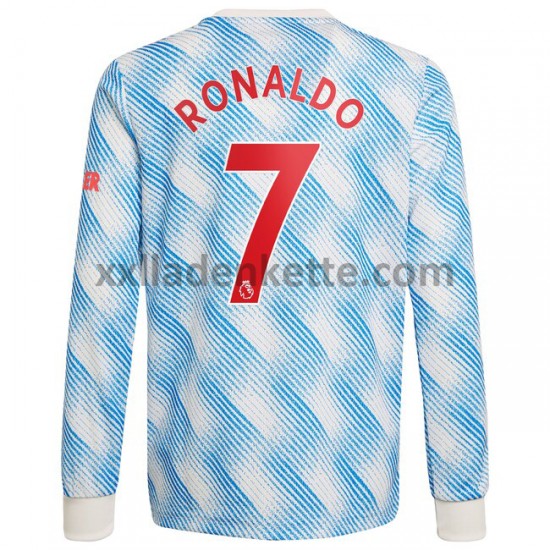 Fußballtrikot Manchester United Cristiano Ronaldo 7 Auswärts 2021-2022 Langarm