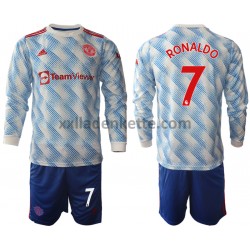 Fußballtrikot Manchester United Cristiano Ronaldo 7 Kinder Auswärts 2021-2022 Langarm