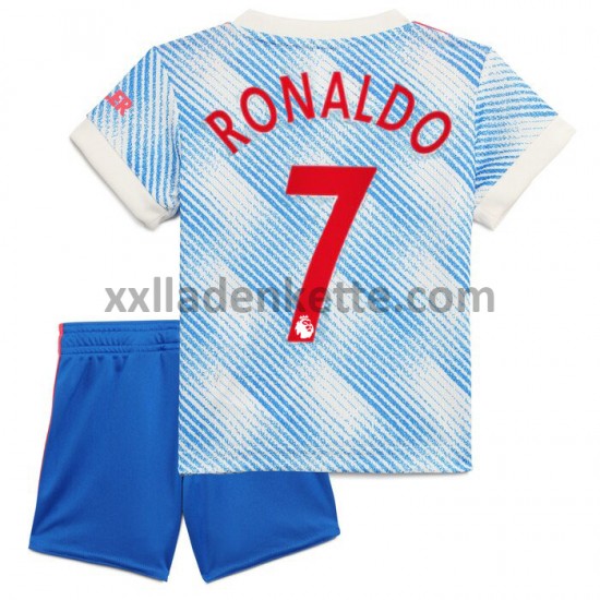 Fußballtrikot Manchester United Cristiano Ronaldo 7 Kinder Auswärts 2021-2022 Kurzarm