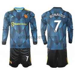 Fußballtrikot Manchester United Cristiano Ronaldo 7 Kinder Ausweich 2021-2022 Langarm