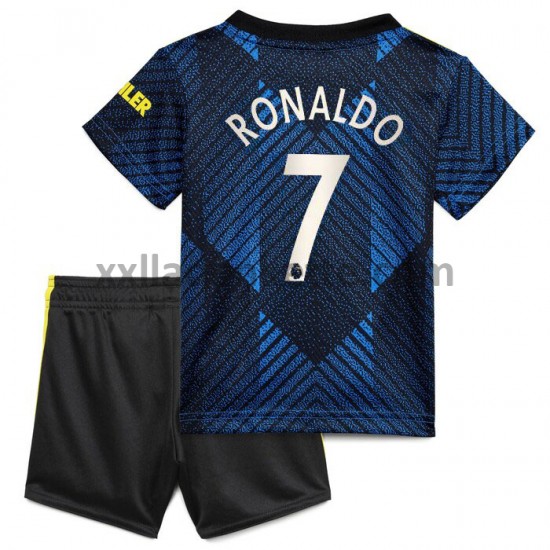 Fußballtrikot Manchester United Cristiano Ronaldo 7 Kinder Ausweich 2021-2022 Kurzarm