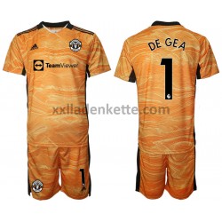 Fußballtrikot Manchester United David de Gea 1 Torwart Kinder Heim 2021-2022 Kurzarm