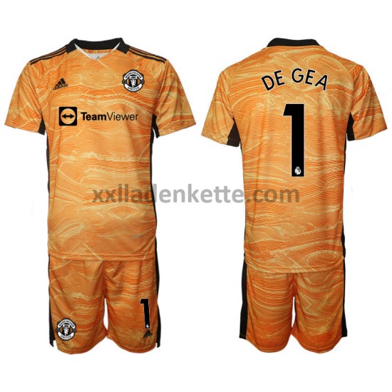 Fußballtrikot Manchester United David de Gea 1 Torwart Kinder Heim 2021-2022 Kurzarm