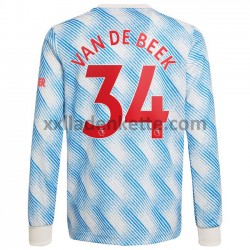 Fußballtrikot Manchester United Donny Van De Beek 34 Auswärts 2021-2022 Langarm