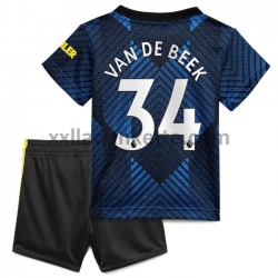Fußballtrikot Manchester United Donny van de Beek 34 Kinder Ausweich 2021-2022 Kurzarm