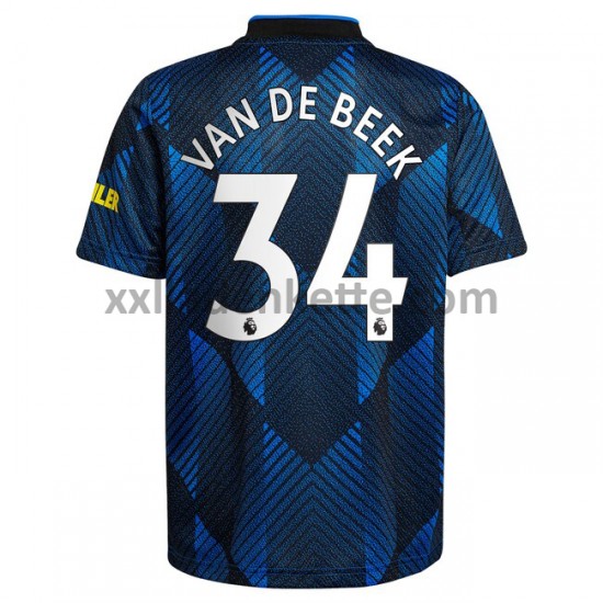 Fußballtrikot Manchester United Donny van de Beek 34 Ausweich 2021-2022 Kurzarm