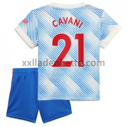 Fußballtrikot Manchester United Edinson Cavani 21 Kinder Auswärts 2021-2022 Kurzarm