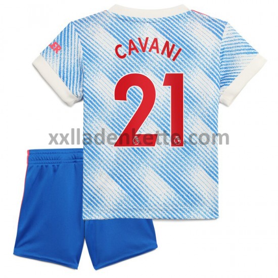 Fußballtrikot Manchester United Edinson Cavani 21 Kinder Auswärts 2021-2022 Kurzarm