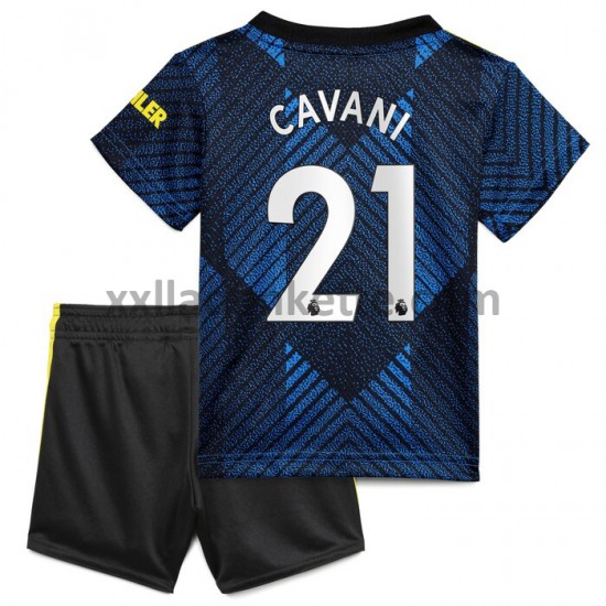 Fußballtrikot Manchester United Edinson Cavani 21 Kinder Ausweich 2021-2022 Kurzarm