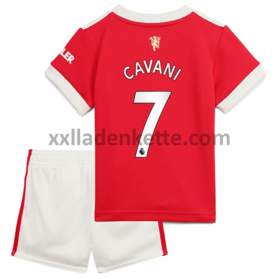 Fußballtrikot Manchester United Edinson Cavani 7 Kinder Heim 2021-2022 Kurzarm