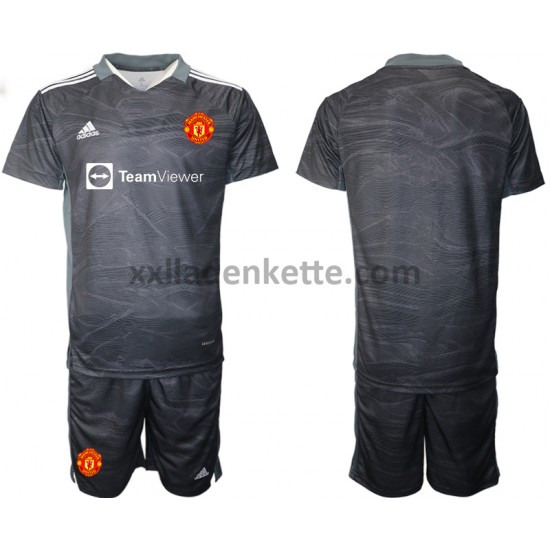 Fußballtrikot Manchester United Torwart Kinder Auswärts 2021-2022 Kurzarm