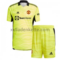 Fußballtrikot Manchester United Torwart Kinder Heim 2021-2022 Kurzarm