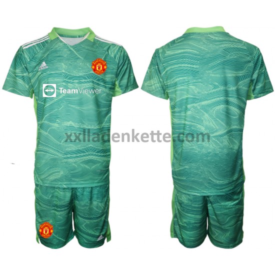 Fußballtrikot Manchester United Torwart Kinder Ausweich 2021-2022 Kurzarm