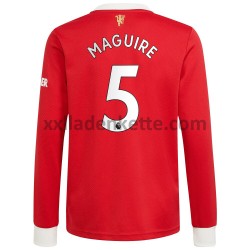 Fußballtrikot Manchester United Harry Maguire 5 Heim 2021-2022 Langarm