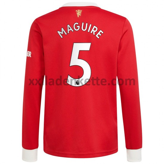 Fußballtrikot Manchester United Harry Maguire 5 Heim 2021-2022 Langarm