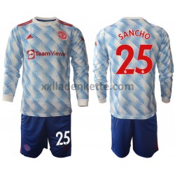 Fußballtrikot Manchester United Jadon Sancho 25 Kinder Auswärts 2021-2022 Langarm