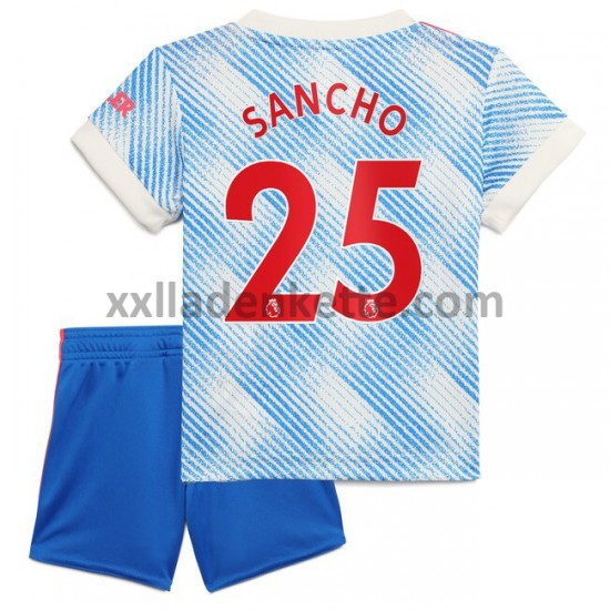 Fußballtrikot Manchester United Jadon Sancho 25 Kinder Auswärts 2021-2022 Kurzarm
