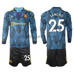 Fußballtrikot Manchester United Jadon Sancho 25 Kinder Ausweich 2021-2022 Langarm