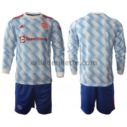 Fußballtrikot Manchester United Kinder Auswärts 2021-2022 Langarm