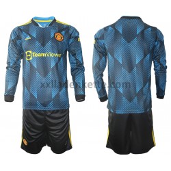 Fußballtrikot Manchester United Kinder Ausweich 2021-2022 Langarm