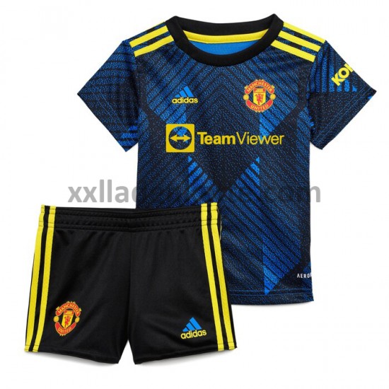 Fußballtrikot Manchester United Kinder Ausweich 2021-2022 Kurzarm