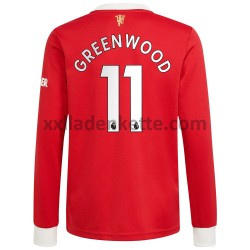Fußballtrikot Manchester United Mason Greenwood 11 Heim 2021-2022 Langarm