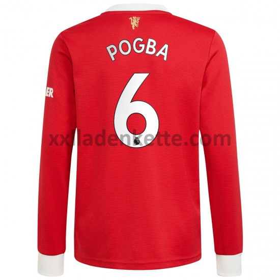 Fußballtrikot Manchester United Paul Pogba 6 Heim 2021-2022 Langarm