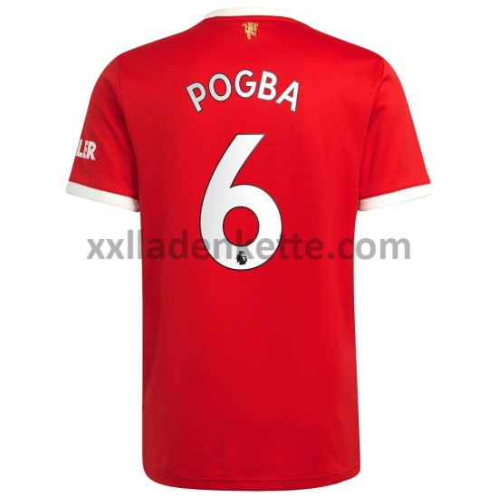 Fußballtrikot Manchester United Paul Pogba 6 Heim 2021-2022 Kurzarm