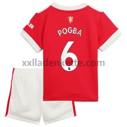 Fußballtrikot Manchester United Pogba 6 Kinder Heim 2021-2022 Kurzarm