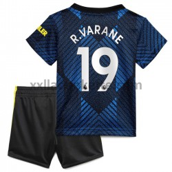 Fußballtrikot Manchester United Raphael Varane 19 Kinder Ausweich 2021-2022 Kurzarm