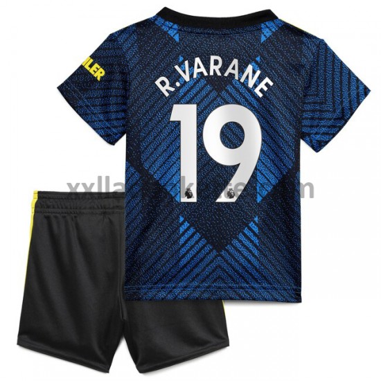 Fußballtrikot Manchester United Raphael Varane 19 Kinder Ausweich 2021-2022 Kurzarm
