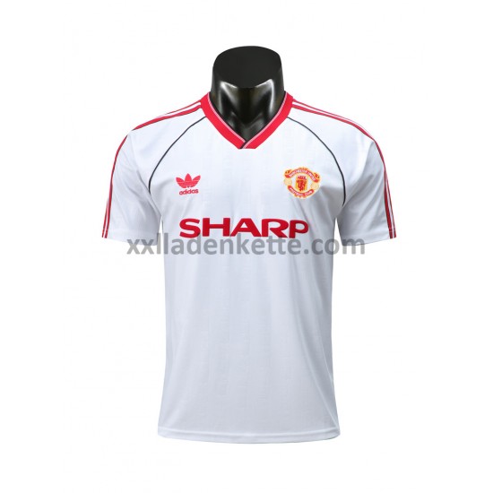 Fußballtrikot Manchester United Retro Auswärts 1988 Kurzarm