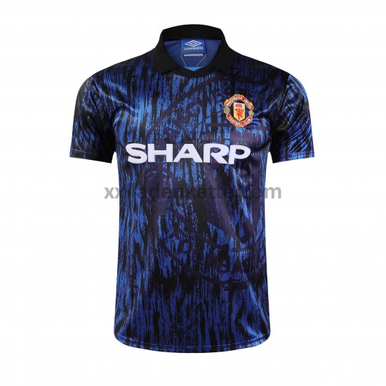 Fußballtrikot Manchester United Retro Auswärts 1993 Kurzarm