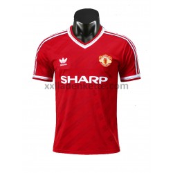 Fußballtrikot Manchester United Retro Heim 1986 Kurzarm