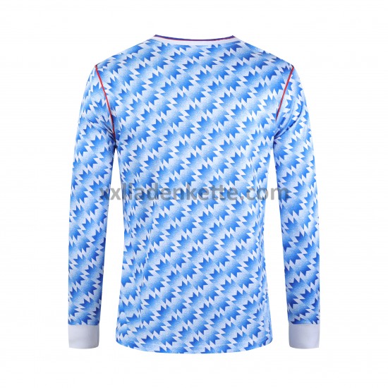 Fußballtrikot Manchester United Retro Heim 1992 Langarm