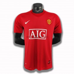 Fußballtrikot Manchester United Retro Heim 2007-2008 Kurzarm