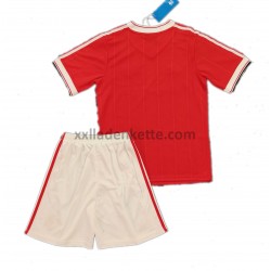 Fußballtrikot Manchester United Retro Kinder-Heim 1984 Kurzarm