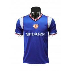 Fußballtrikot Manchester United Retro Ausweich 1985 Kurzarm