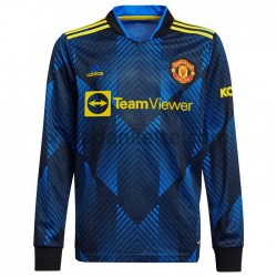 Fußballtrikot Manchester United Ausweich 2021-2022 Langarm