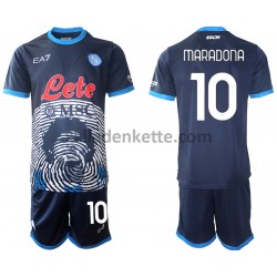 Fußballtrikot SSC Neapel Diego Maradona 10 Special 2 Kinder Heim 2021-2022 Kurzarm