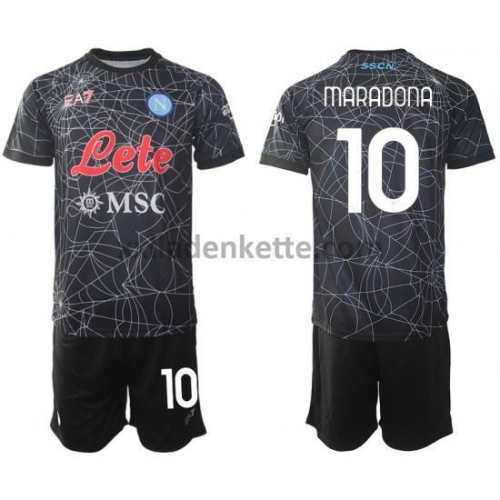 Fußballtrikot SSC Neapel Diego Maradona 10 Special Kinder Heim 2021-2022 Kurzarm