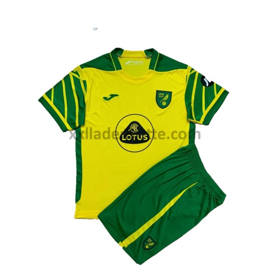 Fußballtrikot Norwich City Kinder Heim 2021-2022 Kurzarm