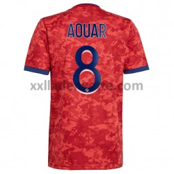 Fußballtrikot Olympique Lyon Houssem Aouar 8 Auswärts 2021-2022 Kurzarm