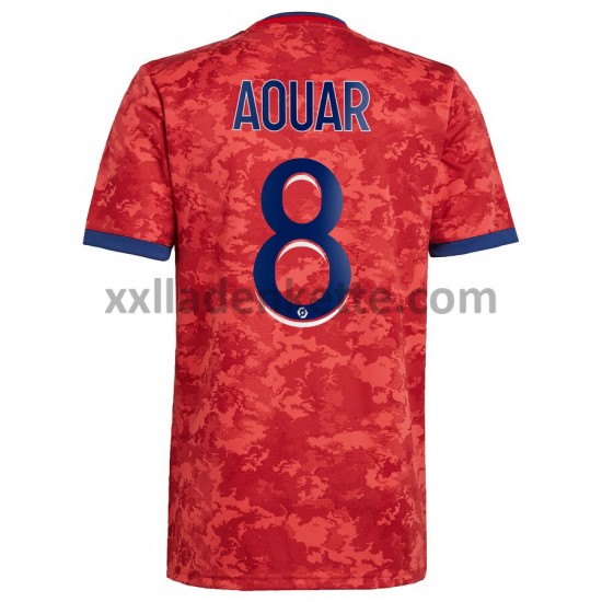 Fußballtrikot Olympique Lyon Houssem Aouar 8 Auswärts 2021-2022 Kurzarm