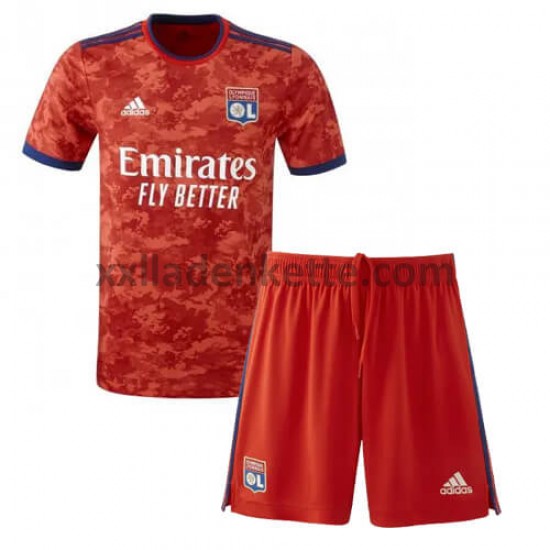 Fußballtrikot Olympique Lyon Kinder Auswärts 2021-2022 Kurzarm